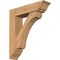 Ekena Millwork Legacy Traditional Smooth Bracket w/ Offset Brace, Western Red Cedar, 7 1/2"W x 30"D x 34"H BKT0806X30X34LEC01SWR - alternate 1
